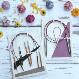 Knitting needle card